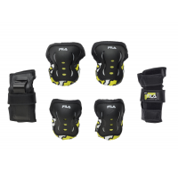 Защита 3 предмета FILA FP JUNIOR black/yellow