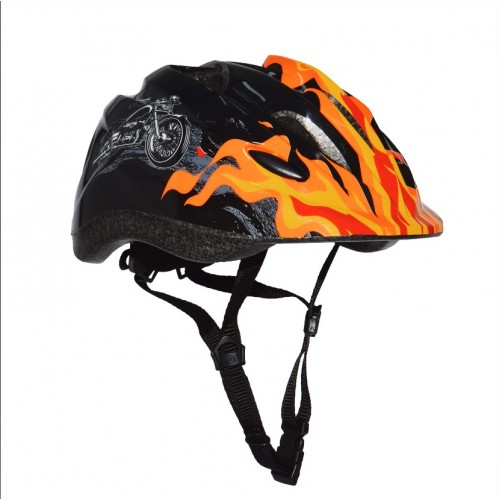 Шлем детский Firebike черный с регулировкой размера