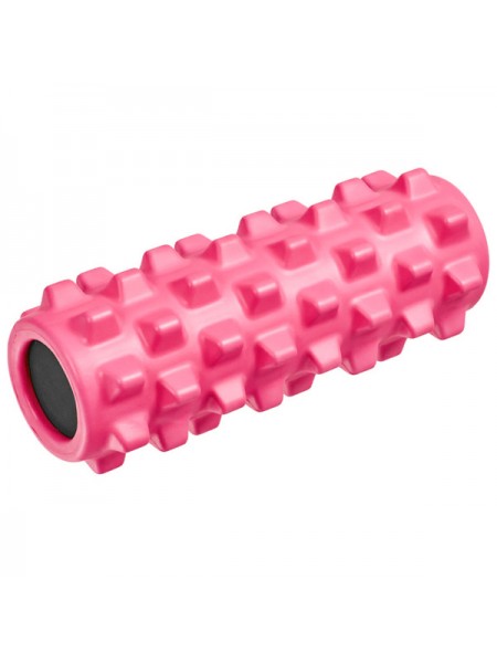 Ролик для йоги полнотелый B33090 33х12см розовый
