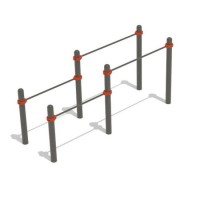 Брусья двойные круглый профиль D89