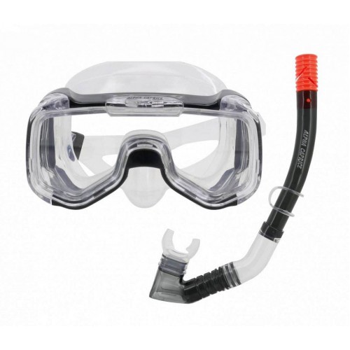 Комплект маска с трубкой для плавания MS-1316S25 СИЛИКОН черный