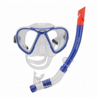 Комплект маска с трубкой для плавания MS-1399S24 ПВХ синий