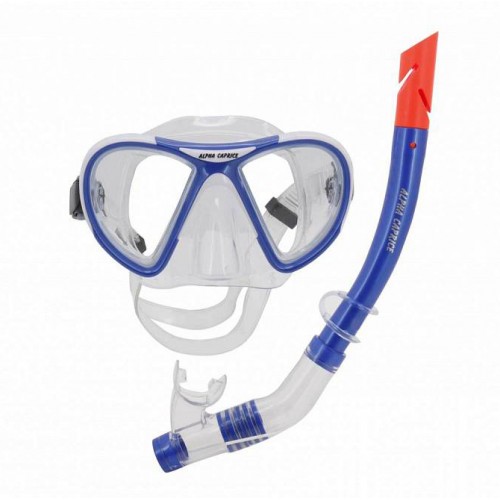 Комплект маска с трубкой для плавания MS-1399S24 ПВХ синий