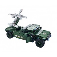 Радиоуправляемый конструктор боевой джип QiHui Technics 4CH 2.4G 502 детали QiHui QH8013