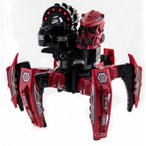 Радиоуправляемый робот-паук Space Warrior с пульками и лазерным прицелом 2.4G Wow Stuff KY9006-1