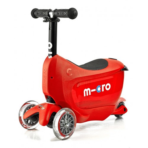 Самокат детский Micro Mini2go Deluxe красный