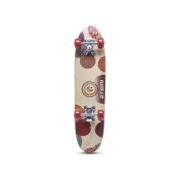 Скейтборд Atemi ASB24D02 бежевый/красный с рисунком