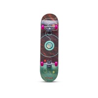Скейтборд Atemi ASB31D03 бирюзовый/розовый с рисунком