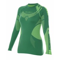 Футболка женская длинный рукав Brubeck DRY зеленый
