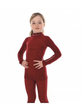 Блуза на девочку Brubeck Active Wool бордовый