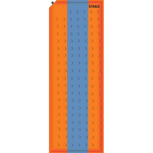 Ковер самонадувающийся Basic 2,5 180х50х2,5 см BTrace M0201 оранжевый/серый