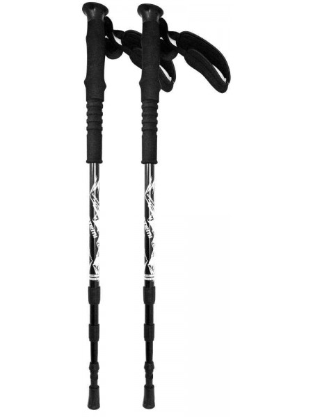 Треккинговые палки Atemi телескопические 18/16/14 мм, twist lock, antishok, р. 65-135, ATP-06 black