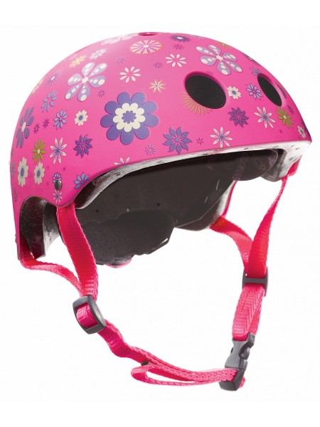 Защитный шлем GLOBBER PRINTED JUNIOR розовый