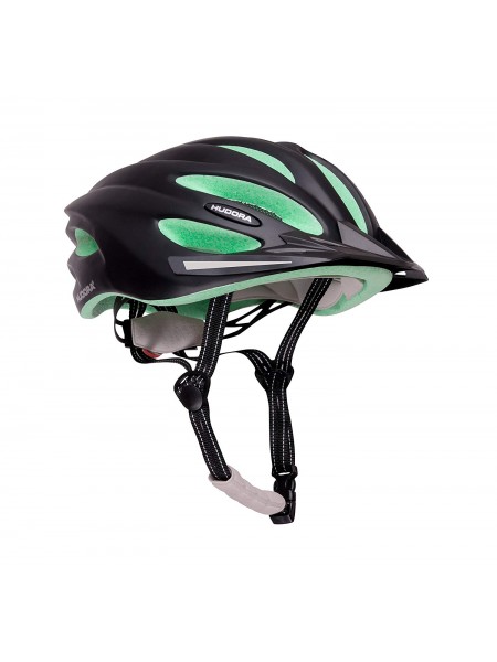 Защитный шлем Hudora черно-зеленый