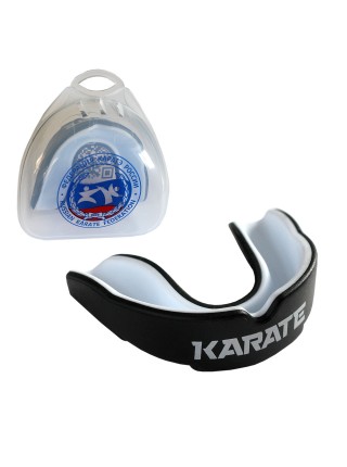 Капа детская Karate MGX-003 kr blk, с футляром, черный/белый