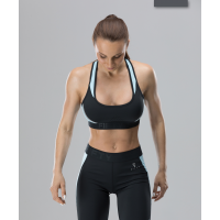 Женский бра-топ Shape UP FA-WB-0102-BBL, черный/голубой