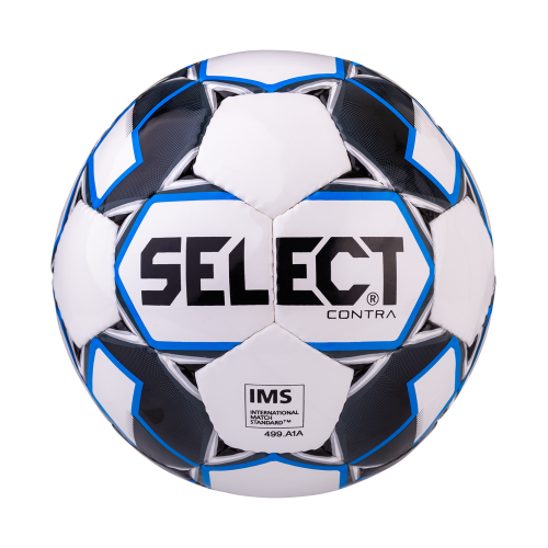 Мяч футбольный Contra IMS 812310, №5, белый/черный/синий