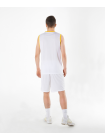 Шорты баскетбольные JBS-1120-014, белый/желтый
