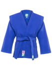 Куртка для самбо JS-302, синяя, р.4/170