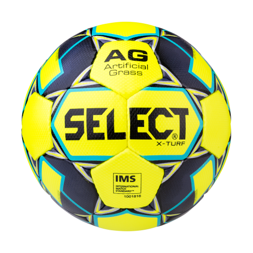Мяч футбольный X-Turf IMS 810118, №5, желтый/черный/синий